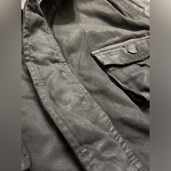 True Religion Isabelle Ombré Black Denim Utility Jacket - Picture 6 of 13